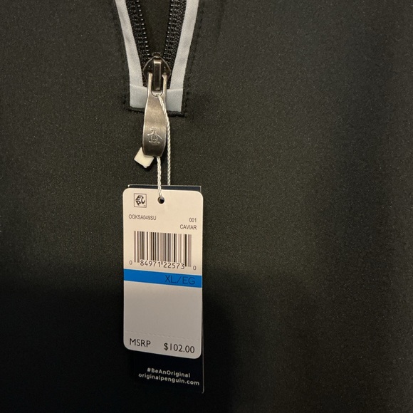 Original Penguin Black Quarter-Zip Pullover - Picture 4 of 8